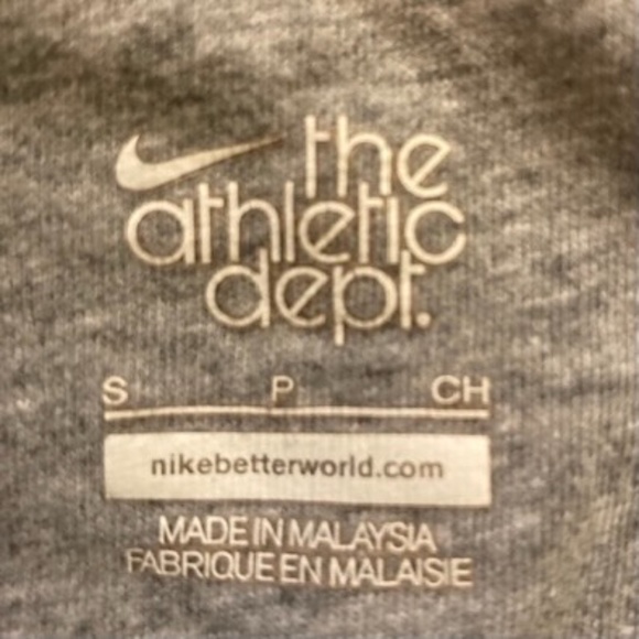 Nike Sweatshirt Full Zip Cozy Drawstring Hoodie Soft Terry Inside Black Grey - Picture 5 of 9